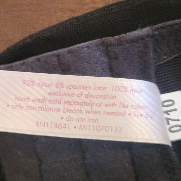 Cacique purple and black lacey and see-through mesh one-piece teddy EUC sz 22/24 - Picture 6 of 6